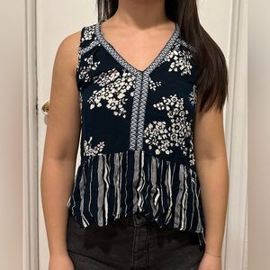 Hi-low tank top blouse